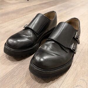SOLD: Paul Andrew Leather Double Monk Strap Shoes